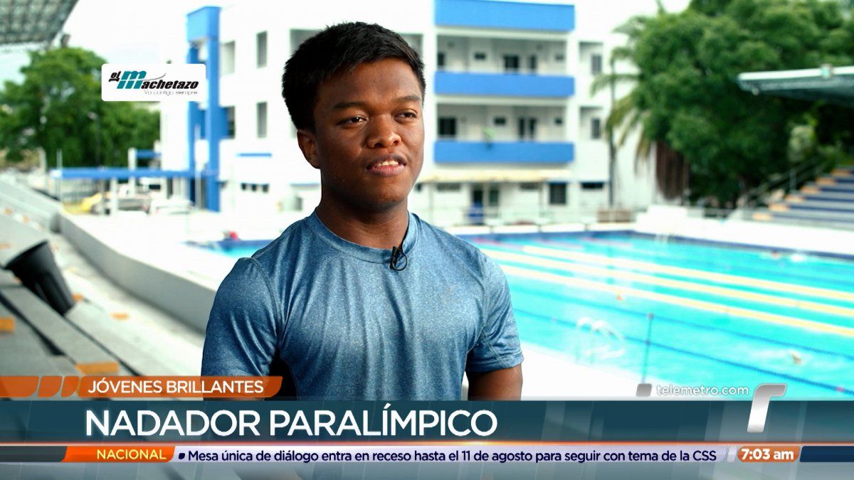 Jóvenes Brillantes: Benito Perlaza, nadador paralímpico