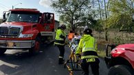 Dos heridos tras accidente de tránsito en Los Santos. Dos heridos tras accidente de tránsito en Los Santos.