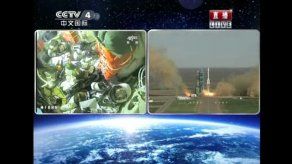 Nave china despega rumbo a laboratorio espacial