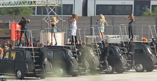 Fotografían a las Spice Girls ensayando para la clausura de JJOO