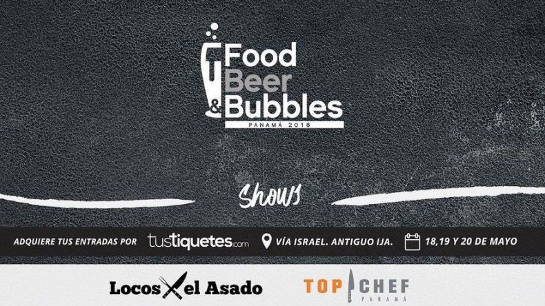 Festival gastronómico Food Beer & Bubbles del 18 al 20 de mayo