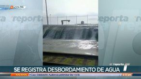 Se registró un desbordamiento en la línea oeste de las esclusas de Gatún