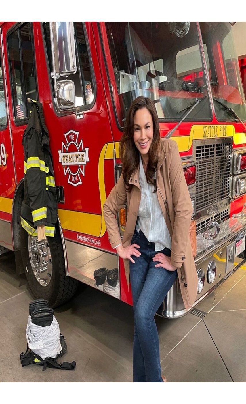 La actriz Patricia De León durante su participación en la serie Station 19.