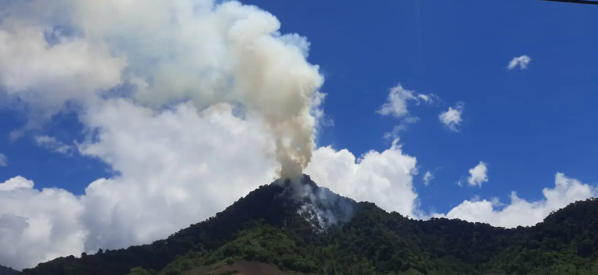 Incendio en Cerro Punta