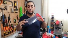 Arman caretas de protección para proteger a personal de salud