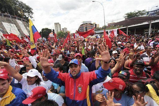 Venezuela: marchan partidarios en apoyo a presidente Chávez