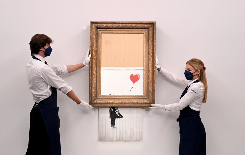 Obra Love is in the Bin de Banksy.