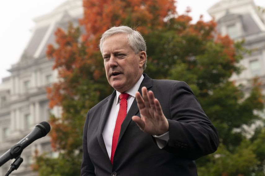 Mark Meadows había recibido informes de inteligencia según los cuales existía la posibilidad de violencia.