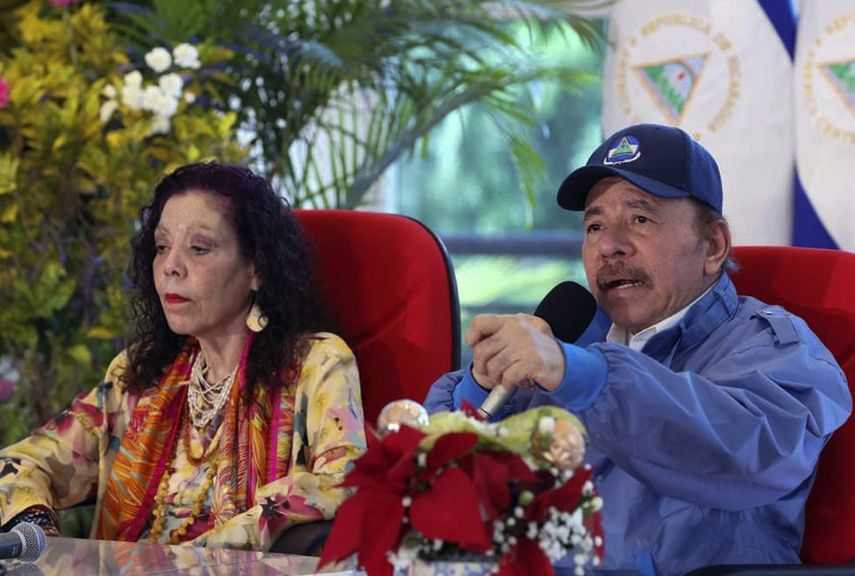 Daniel Ortega y Rosario Murillo.