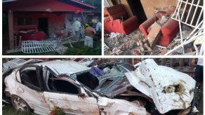 Conductor bajo efectos del alcohol choca y destruye una casa en Chiriquí