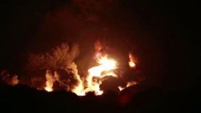 Feroz incendio en planta de combustible en Nicaragua
