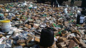 Policía Nacional incinera 5.7 toneladas de droga en Cerro Patacón