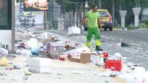AAUD recoge gran cantidad de basura tras celebración por victoria que pone a Panamá en el mundial