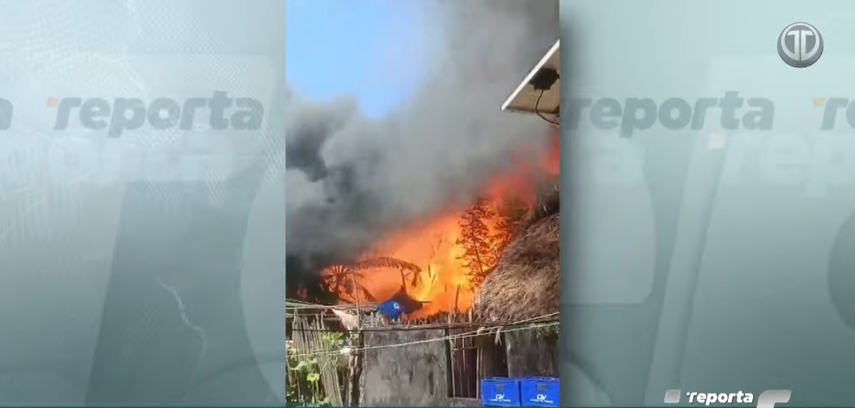 Incendio arrasa ocho viviendas en Guna Yala.