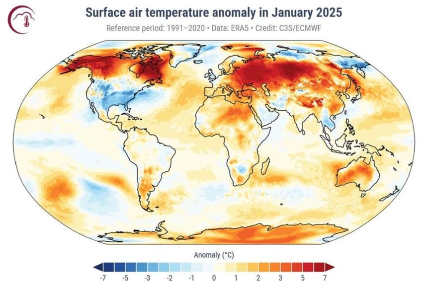 ¡Sorprendente! Enero de 2025 rompe récord como el más cálido de la historia