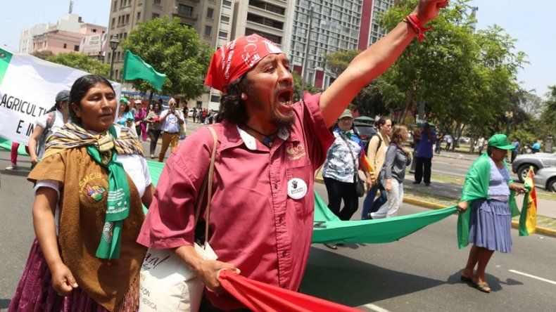 Miles de personas marcharon en Lima en defensa del planeta