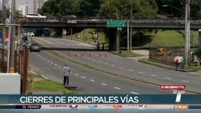 Realizan desvíos por cierre de vías en la ciudad de Panamá