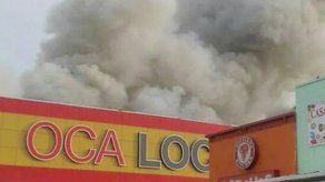 Se registra incendio en almacén la Oca Loca de Los Pueblos