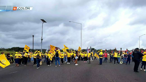 Policía Nacional interviene en protesta en Colón Policía Nacional interviene en protesta en Colón