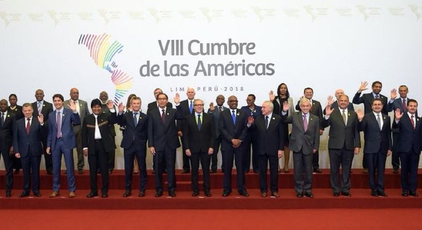 La última Cumbre de las Américas se llevó a cabo en la ciudad de Lima