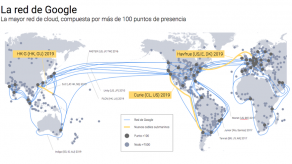 La nube de Google crece con tres nuevos cables submarinos