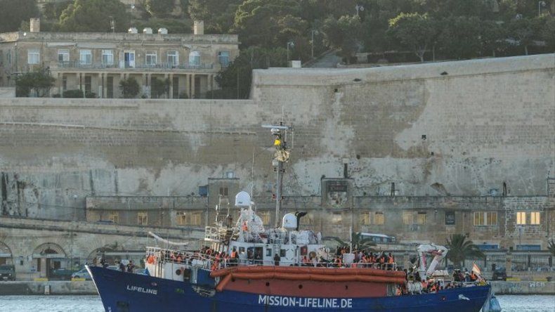 Los 58 inmigrantes rescatados por el Aquarius llegaran hoy a Malta