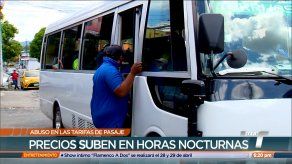 Denuncian aumento de tarifa de pasaje en horas nocturnas en San Miguelito