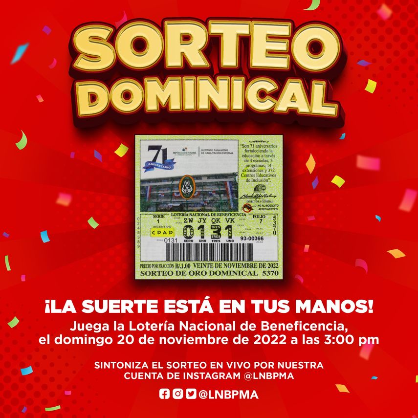 Lotería de Panamá: Horario y cómo ver el sorteo del 20 de noviembre
