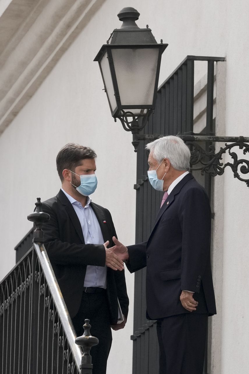 Gabriel Boric y Sebastián Piñera