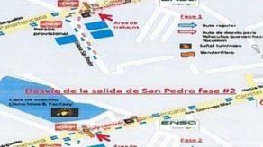Anuncian inversión de carriles en San Pedro por colocación de tubería