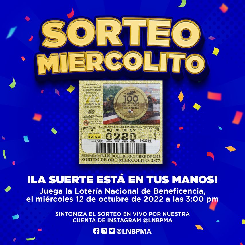Lotería de Panamá: Horario y cómo ver el sorteo del miércoles 12 de octubre