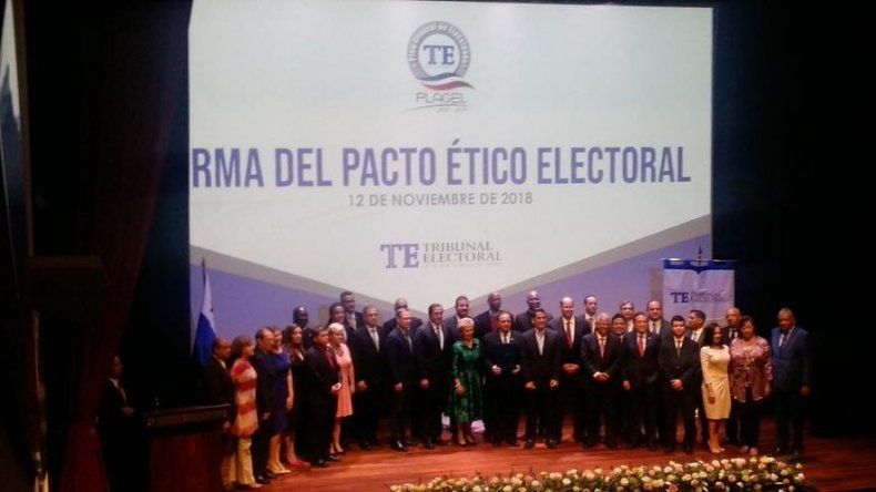 Candidatos presidenciales, excepto Méndez, suscriben Pacto Ético Electoral