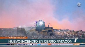 Emiten aviso por humo y contaminación del incendio en Cerro Patacón