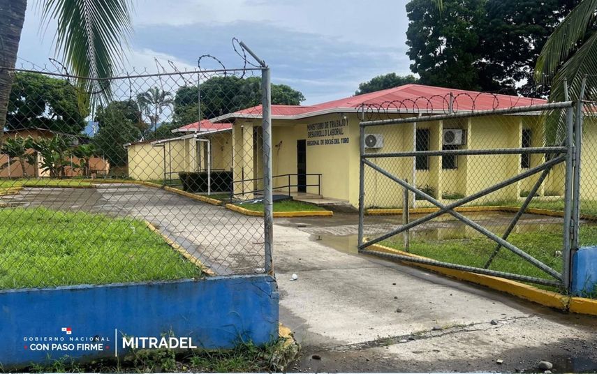 Sede regional de MITRADEL en Bocas del Toro
