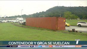 Caída de contenedor de una mula en Albrook afectó el tráfico vehicular
