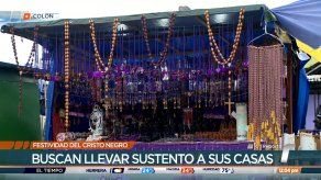 Vendedores llegan a Colón previo a la festividad del Cristo Negro