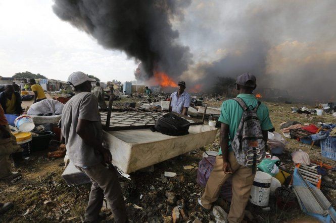 Incendio en Sudáfrica