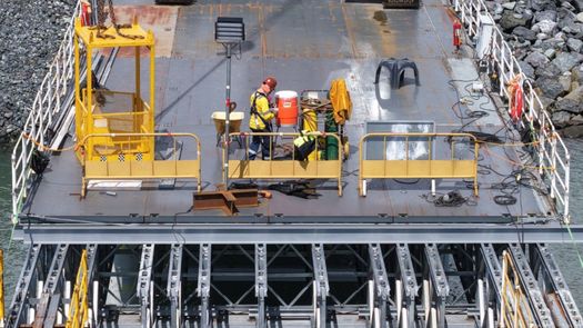 Trabajadores del Consorcio Cuarto Puente sobre el Canal de Panamá.
