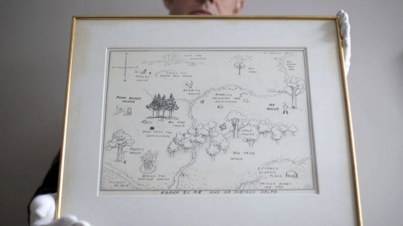 Mapa de Winnie the Pooh rompe récord en subasta