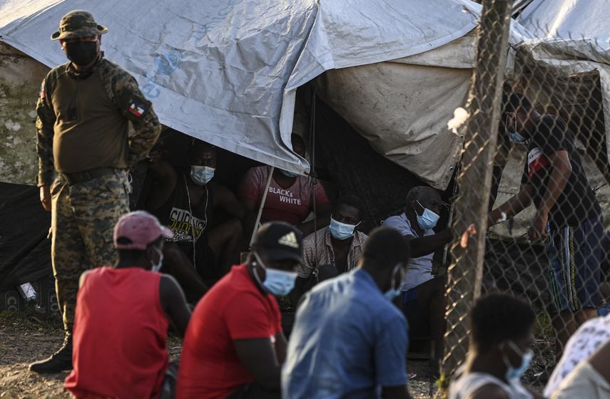 Vista de migrantes en albergues de Panamá.
