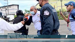 Dirigente Edgardo Voitier es detenido durante paro en Colón