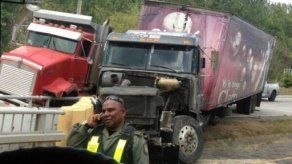 Accidente entre camiones en Río Hato causa tranque en Interamericana