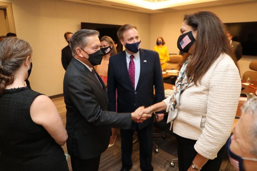 El presidente Laurentino Cortizo se reunió con Uzra Zeya