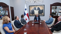 Presidente José Raúl Mulino se reunoó con la Universidad de Tulane.