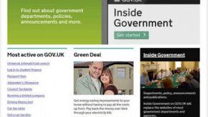 La página web del Gobierno británico