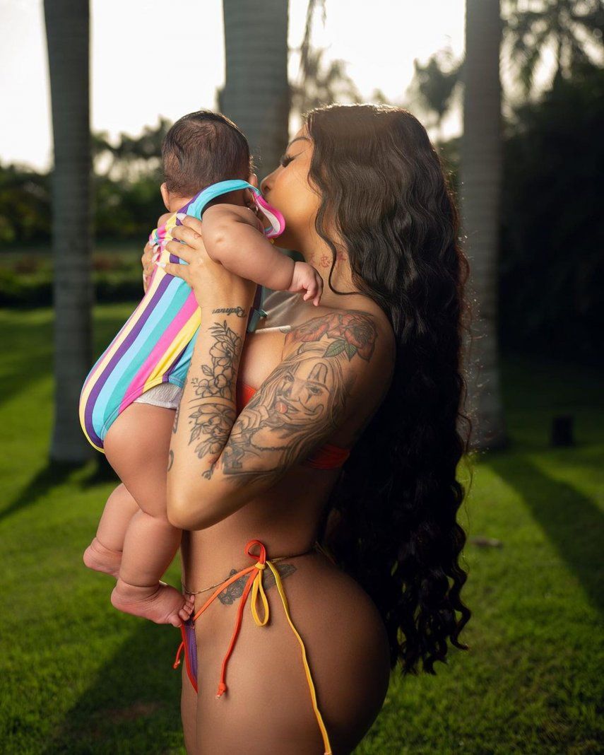 Yailin muestra como su hija Cattleya le cambio su vida.