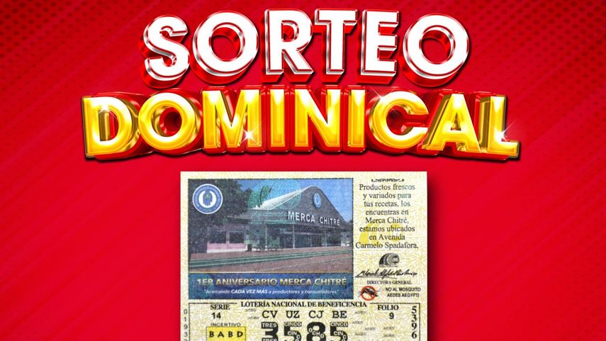 Sorteo dominical del 21 de mayo de la Lotería Nacional de Panamá&nbsp;