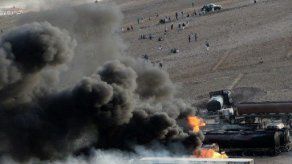 Unos 400 camiones con combustible arden en Kabul Unos 400 camiones con combustible arden en Kabul