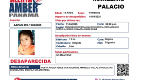 Alerta AMBER por la desaparición de una adolescente en Ngäbe Buglé.