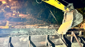 Trabajo del MOP del río Mata Ahogado.